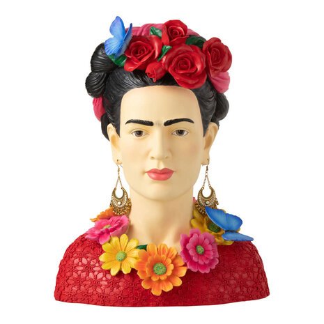 Melting Pot - Beeld Frida Kahlo Buste Multicolor 31x40cm Melting Pot - Beeld Frida Kahlo Buste Multicolor 31x40cm