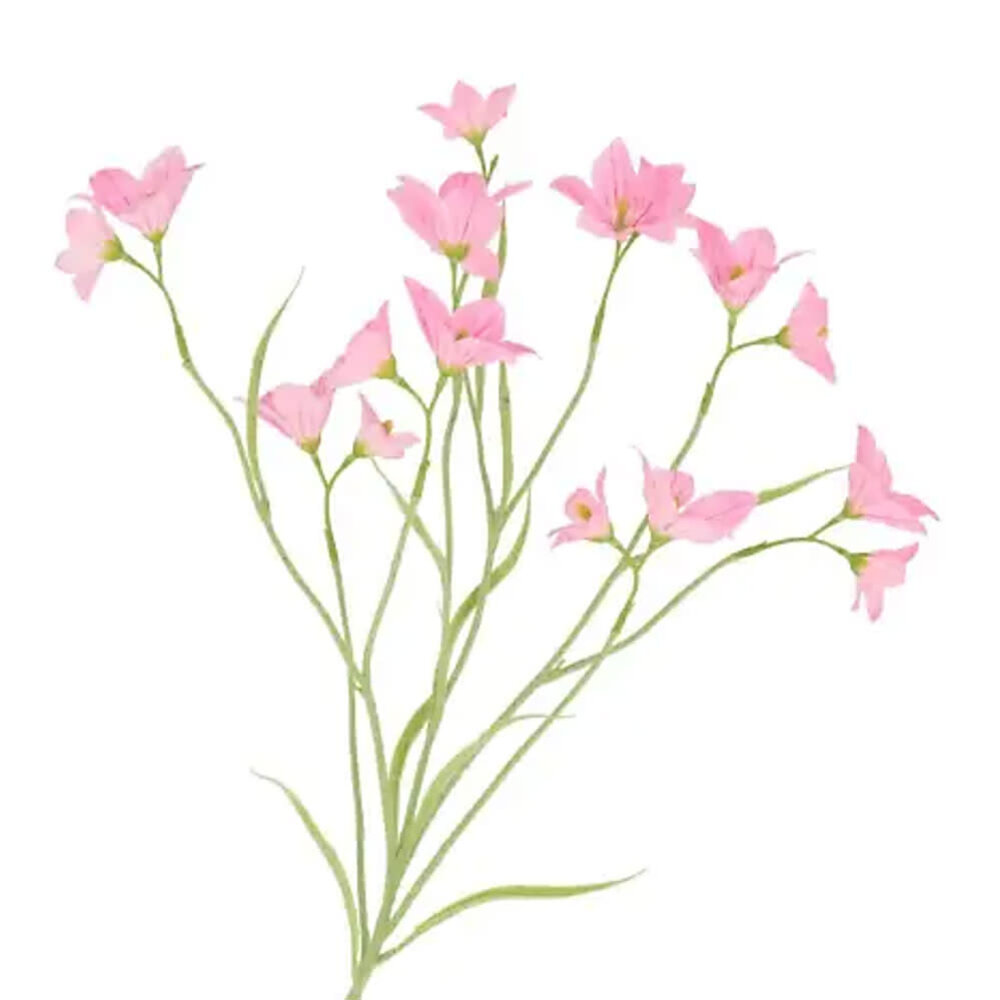 Melting Pot - Kunstbloem Klavertje Vier Roze Zijde Tak 99cm