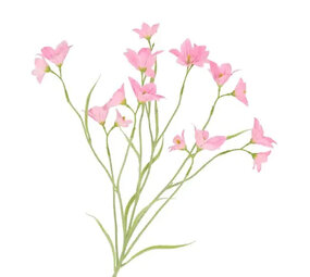 Melting Pot - Kunstbloem Klavertje Vier Roze Zijde Tak 99cm