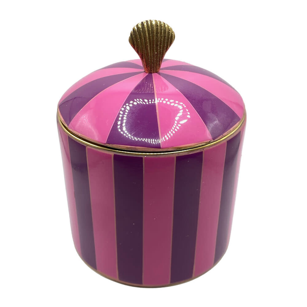 Melting Pot - Doosje Circus Schelp Paars-Roze Messing 9x13cm Melting Pot - Doosje Circus Schelp Paars-Roze Messing 9x13cm
