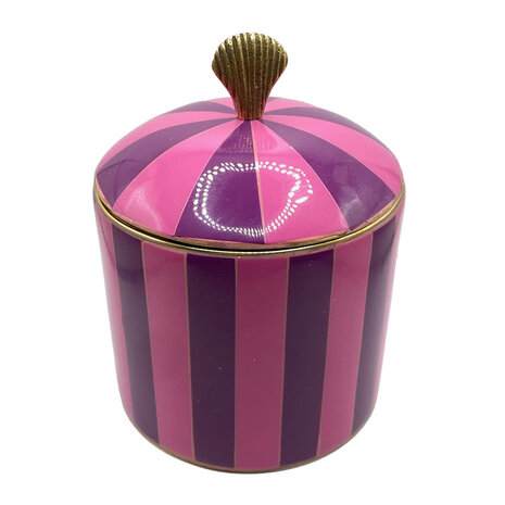 Melting Pot - Doosje Circus Schelp Paars-Roze Messing 9x13cm Melting Pot - Doosje Circus Schelp Paars-Roze Messing 9x13cm