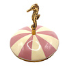 Melting Pot - Sieraaddoosje Circus Zeepaardje Roze-Creme Messing 9x16cm Melting Pot - Sieraaddoosje Circus Zeepaardje Roze-Creme Messing 9x16cm
