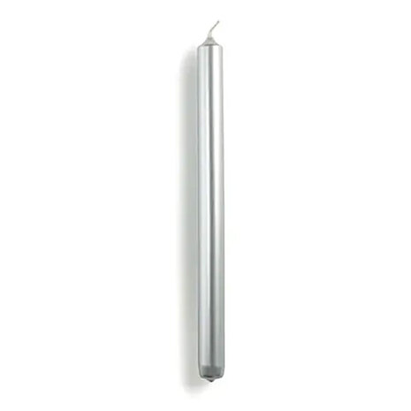 Rustik Lys - Dinerkaars Zilver Metallic 2.1x29cm – Feestelijke Glans Rustik Lys - Dinerkaars Zilver Metallic 2.1x29cm – Feestelijke Glans
