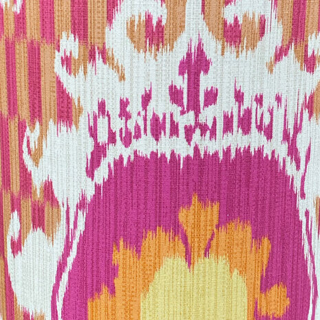 Melting Pot - Lampenkap Persane Ikat Roze Beige 20x20cm