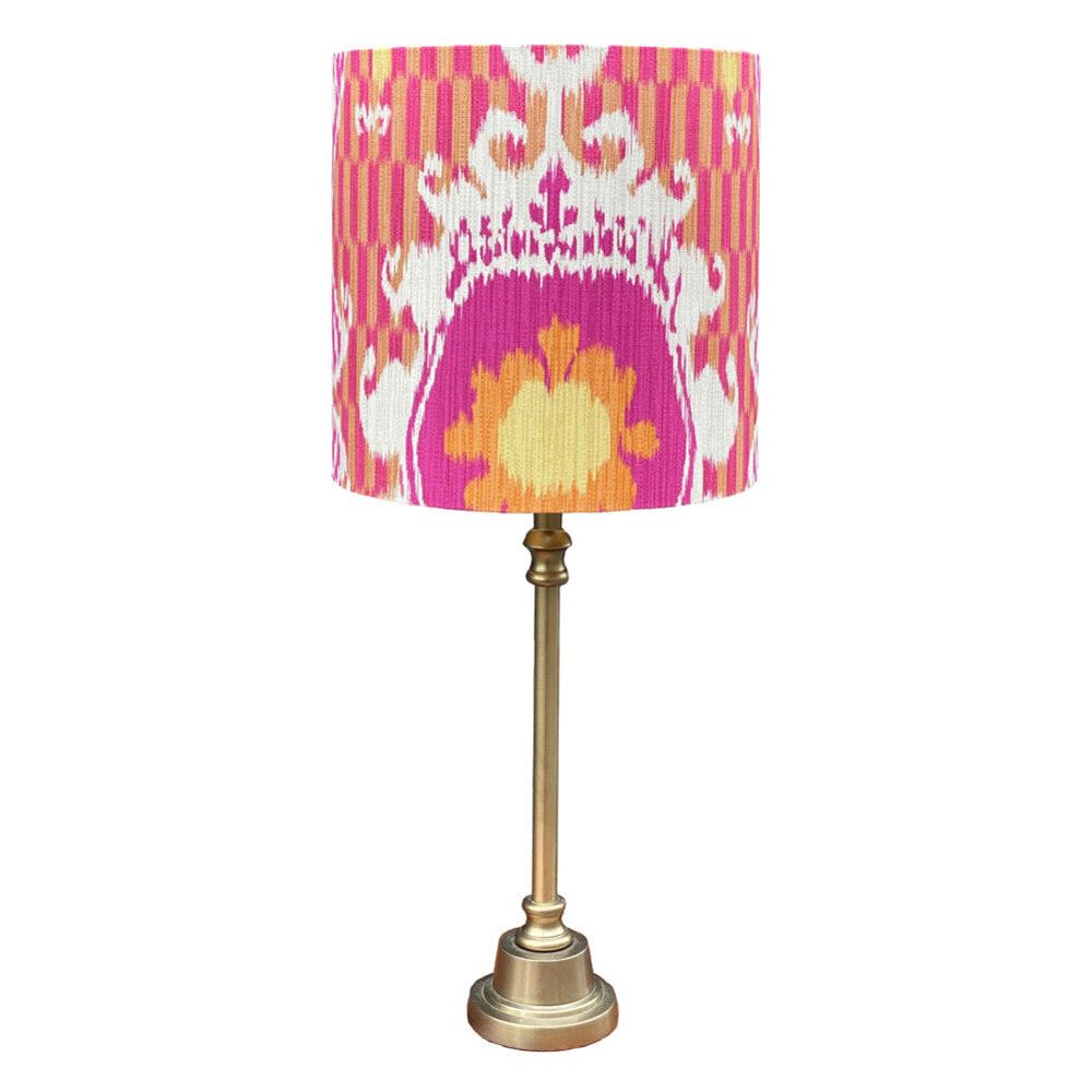 Melting Pot - Lampenkap Persane Ikat Roze Beige 20x20cm