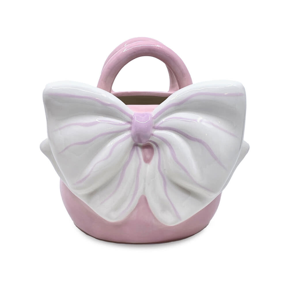 Melting Pot - Vaasje Yfke Handtas met Strik 18x17cm in 4 kleuren Melting Pot - Vaasje Yfke Handtas met Strik 18x17cm in 4 kleuren