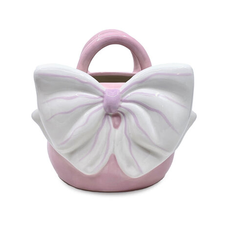 Melting Pot - Vaasje Yfke Handtas met Strik 18x17cm in 4 kleuren Melting Pot - Vaasje Yfke Handtas met Strik 18x17cm in 4 kleuren