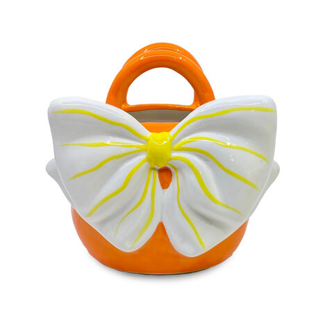 Melting Pot - Vaasje Yfke Handtas met Strik 18x17cm in 4 kleuren Melting Pot - Vaasje Yfke Handtas met Strik 18x17cm in 4 kleuren