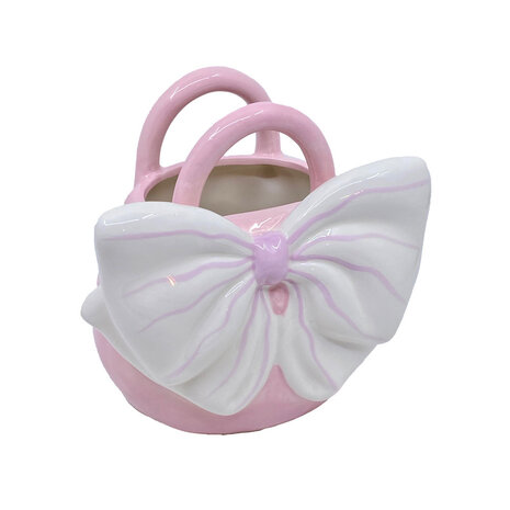 Melting Pot - Vaasje Yfke Handtas met Strik 18x17cm in 4 kleuren Melting Pot - Vaasje Yfke Handtas met Strik 18x17cm in 4 kleuren