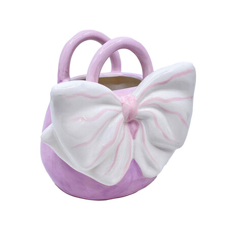 Melting Pot - Vaasje Yfke Handtas met Strik 18x17cm in 4 kleuren Melting Pot - Vaasje Yfke Handtas met Strik 18x17cm in 4 kleuren