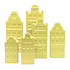 Vaasjes Grachtenhuis Pastel Geel set/2 in 3 maten Vaasjes Grachtenhuis Pastel Geel set/2 in 3 maten