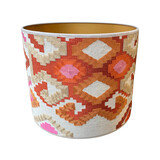 Melting Pot - Lampenkap Ango Corail Multicolor 30x25cm geborduurd Melting Pot - Lampenkap Ango Corail Multicolor 30x25cm geborduurd