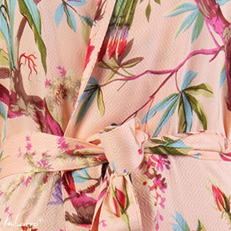 Imbarro - Kimono Royal Paradise Peach Viscose one-size Imbarro - Kimono Royal Paradise Peach Viscose one-size