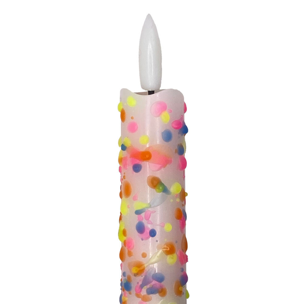 Melting Pot - LED-Kaars Candy Disco Multicolor 2x25cm + timer Melting Pot - LED-Kaars Candy Disco Multicolor 2x25cm + timer