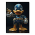 Glasschilderij Duck Golden Gun Louis Vuitton 60x80cm Glasschilderij Duck Golden Gun Louis Vuitton 60x80cm