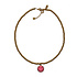 Ketting Smiley Goud Roestvrij Staal 40cm in 4 kleuren Ketting Smiley Goud Roestvrij Staal 40cm in 4 kleuren