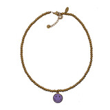 Melting Pot - Ketting Smiley Goud Roestvrij Staal 40cm in 4 kleuren