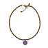 Ketting Smiley Goud RVS 40cm – Lila of Turquoise Ketting Smiley Goud RVS 40cm – Lila of Turquoise