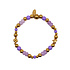 Armband Lila Goud Roestvrij Staal 7cm Armband Lila Goud Roestvrij Staal 7cm