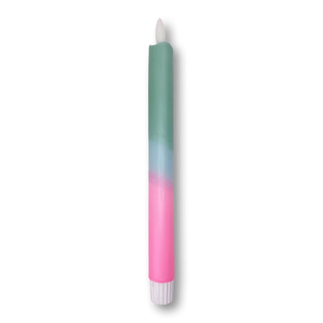 Melting Pot - LED-Kaars Candy Groen Aqua Roze 2x25cm + timer Melting Pot - LED-Kaars Candy Groen Aqua Roze 2x25cm + timer