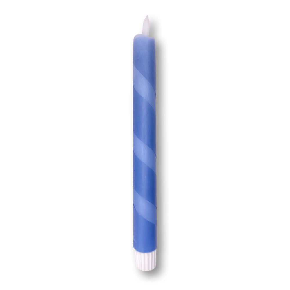 Melting Pot - LED-Kaars Candy Swirl Blauw 25cm met Timer Melting Pot - LED-Kaars Candy Swirl Blauw 25cm met Timer