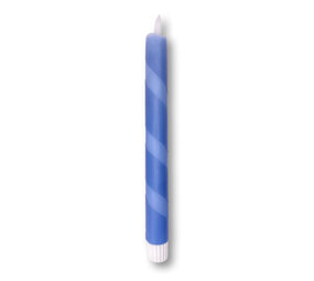 Melting Pot - LED-Kaars Candy Swirl Blauw 25cm met Timer Melting Pot - LED-Kaars Candy Swirl Blauw 25cm met Timer