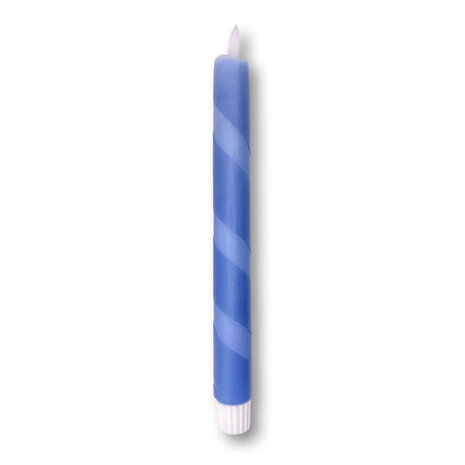Melting Pot - LED-Kaars Candy Swirl Blauw 25cm met Timer Melting Pot - LED-Kaars Candy Swirl Blauw 25cm met Timer