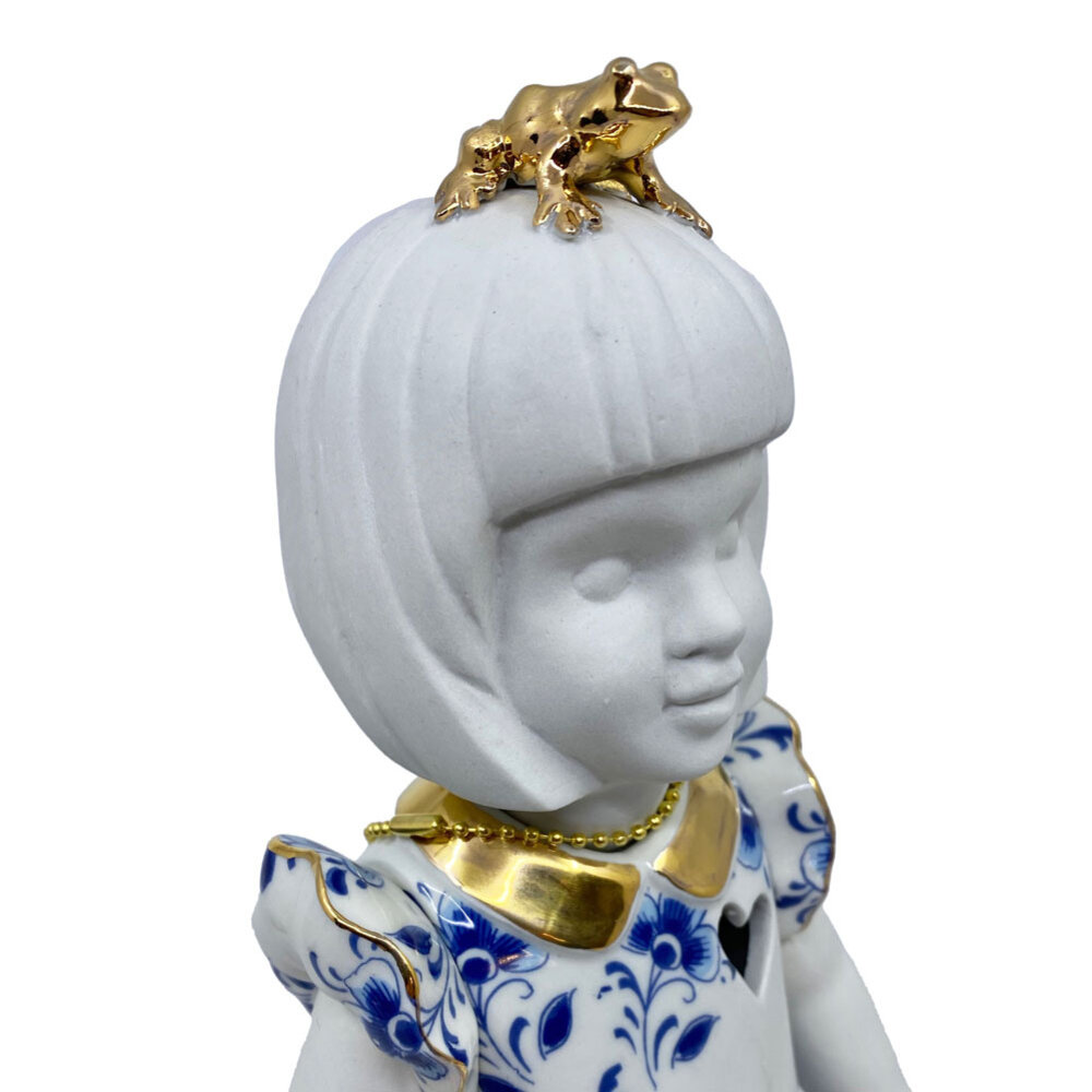 Lammers en Lammers - Femke Delfts Blauw Springtouw Rode Laarzen 30cm