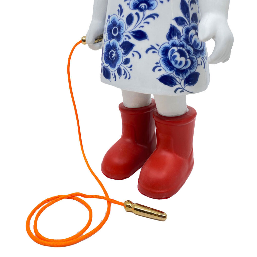 Lammers en Lammers - Femke Delfts Blauw Springtouw Rode Laarzen 30cm