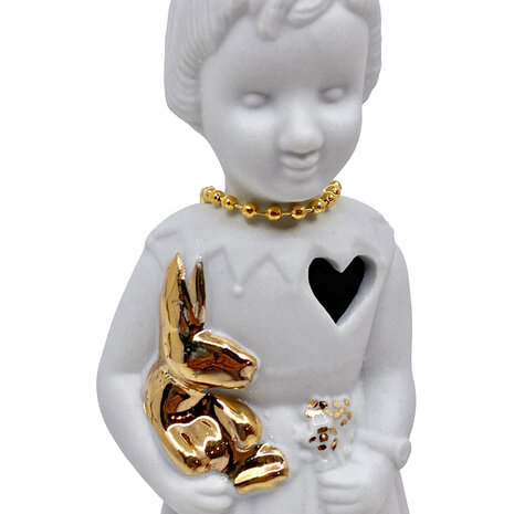 Lammers en Lammers - Zusje met Musje Wit 14cm