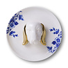 Melting Pot - Wandbord 3-D Hond Delfts Blauw Keramiek 20cm Melting Pot - Wandbord 3-D Hond Delfts Blauw Keramiek 20cm