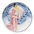 Wandbord Anna Roze Delfts Blauw Keramiek 26cm Wandbord Anna Roze Delfts Blauw Keramiek 26cm