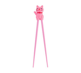 Tokyo Design Studio - Kinder Eetstokjes Lucky Cat Roze 22cm