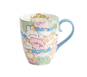 Melting Pot - Drink Mok Kawaii Dieren Pastel 340ml in cadeau doos Melting Pot - Drink Mok Kawaii Dieren Pastel 340ml in cadeau doos