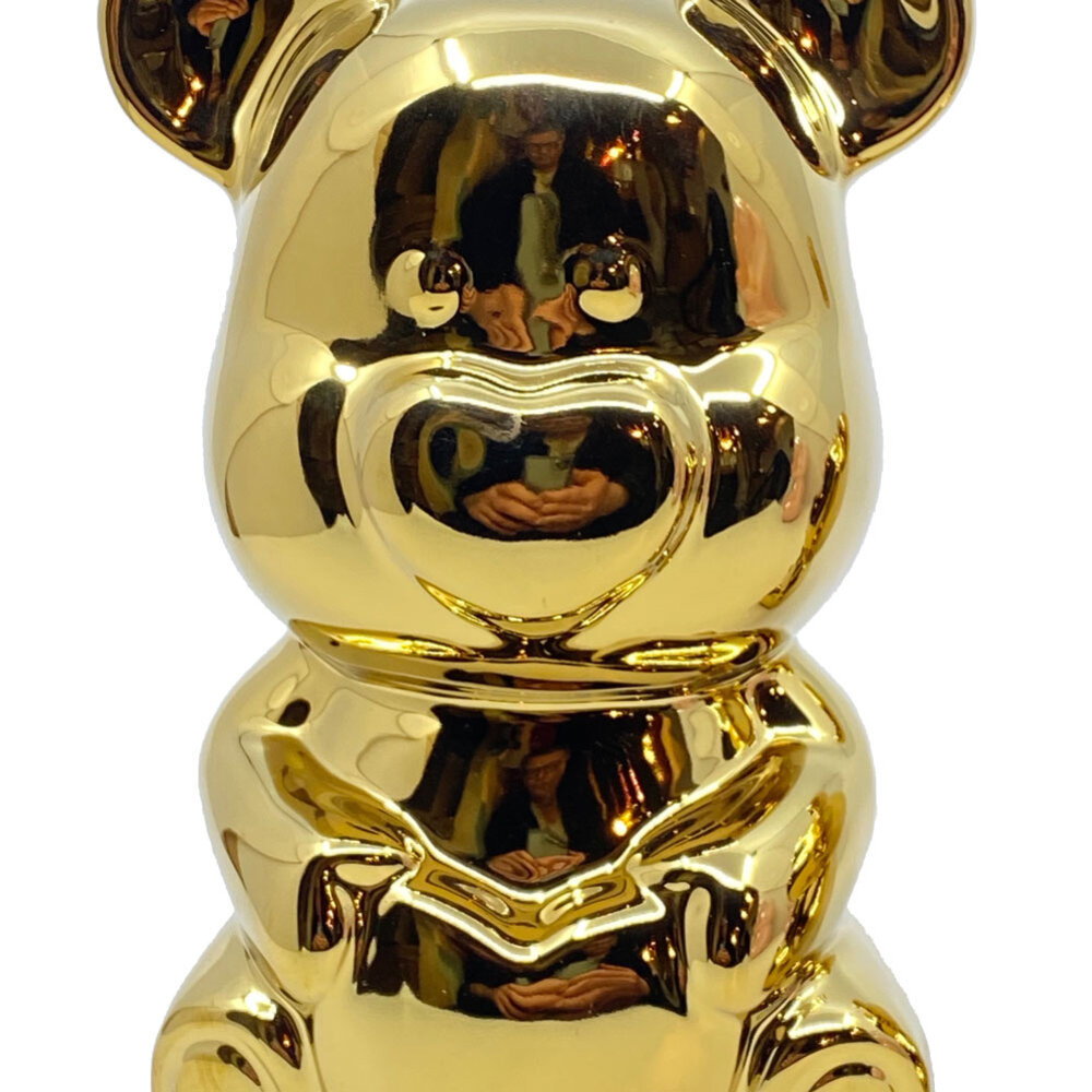 Melting Pot - Beeldje Design Beer Zittend Goud Glans 18cm