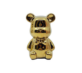 Melting Pot - Beeldje Design Beer Zittend Goud Glans 12cm Melting Pot - Beeldje Design Beer Zittend Goud Glans 12cm