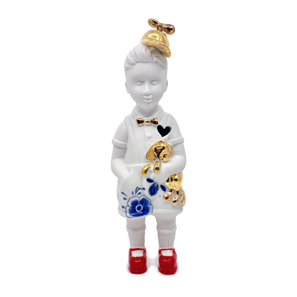 Lammers en Lammers - Kleine Jongen Gouden Petje 17cm