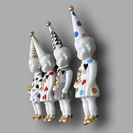 Lammers en Lammers - Hanging Around Meisje Polkadots Groen 27cm Lammers en Lammers - Hanging Around Meisje Polkadots Groen 27cm