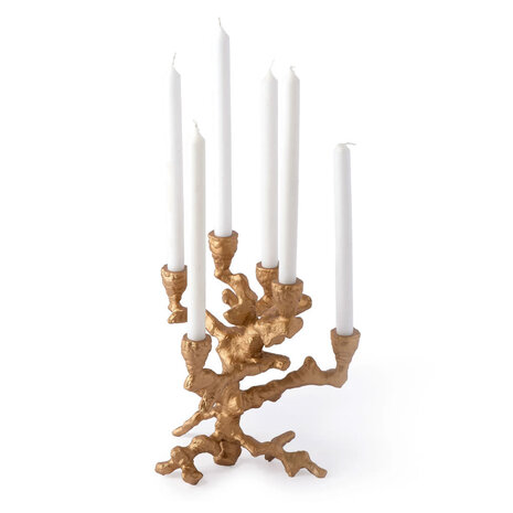 Pols Potten - Kandelaar Apple Tree S Goud Aluminium 27x32cm 6 armen Pols Potten - Kandelaar Apple Tree S Goud Aluminium 27x32cm 6 armen