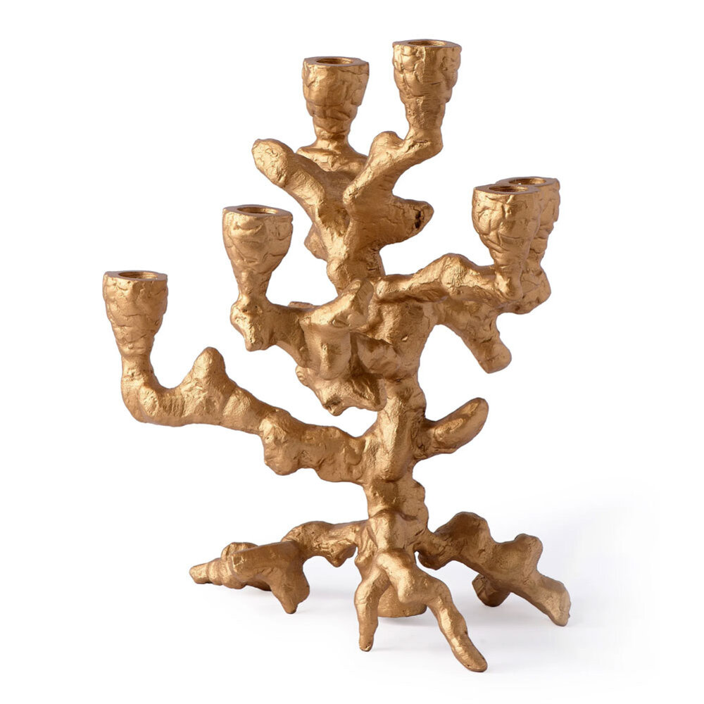 Pols Potten - Kandelaar Apple Tree S Goud Aluminium 27x32cm 6 armen Pols Potten - Kandelaar Apple Tree S Goud Aluminium 27x32cm 6 armen