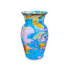 Colmore - Vaas Deco Blauw Multicolor Metaal 15x23cm Colmore - Vaas Deco Blauw Multicolor Metaal 15x23cm