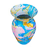 Colmore - Vaas Deco Blauw Multicolor Metaal 15x23cm Colmore - Vaas Deco Blauw Multicolor Metaal 15x23cm