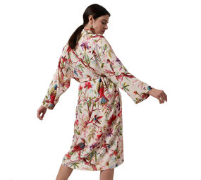 Imbarro - Kimono Royal Paradise Ecru Viscose one-size Imbarro - Kimono Royal Paradise Ecru Viscose one-size