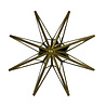 Melting Pot - Spiegeltje 3-D Ster Antiek Goud 30x30cm Melting Pot - Spiegeltje 3-D Ster Antiek Goud 30x30cm