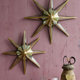 Melting Pot - Spiegeltje 3-D Ster Antiek Goud 30x30cm Melting Pot - Spiegeltje 3-D Ster Antiek Goud 30x30cm