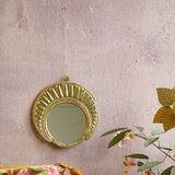 Melting Pot - Spiegeltje Mini Rond Sacraal Antiek Goud 15cm Melting Pot - Spiegeltje Mini Rond Sacraal Antiek Goud 15cm