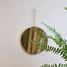 Melting Pot - Spiegeltje Rond aan Hanger Antiek Goud 20cm Melting Pot - Spiegeltje Rond aan Hanger Antiek Goud 20cm