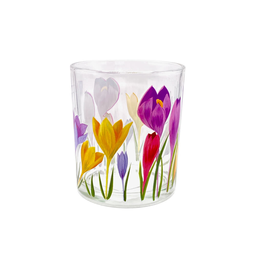 Melting Pot - Waxinehouder Krokus Multicolor Glas 9x10cm Melting Pot - Waxinehouder Krokus Multicolor Glas 9x10cm
