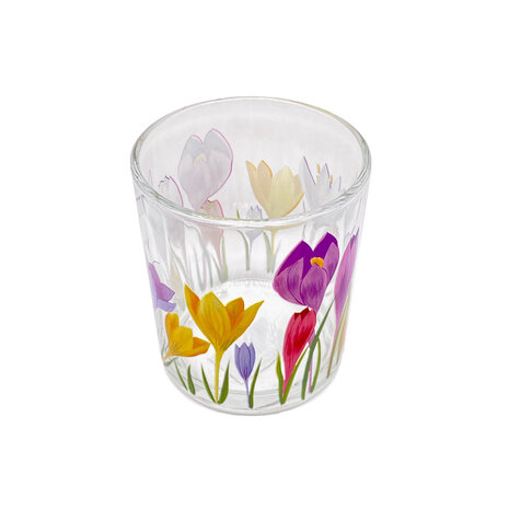 Melting Pot - Waxinehouder Krokus Multicolor Glas 9x10cm Melting Pot - Waxinehouder Krokus Multicolor Glas 9x10cm