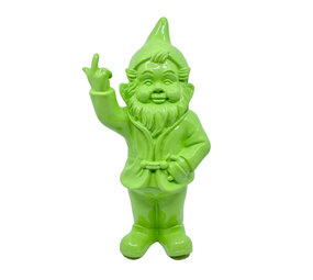 Melting Pot - Beeld Kabouter Fuck You Lime Groen 30cm Melting Pot - Beeld Kabouter Fuck You Lime Groen 30cm